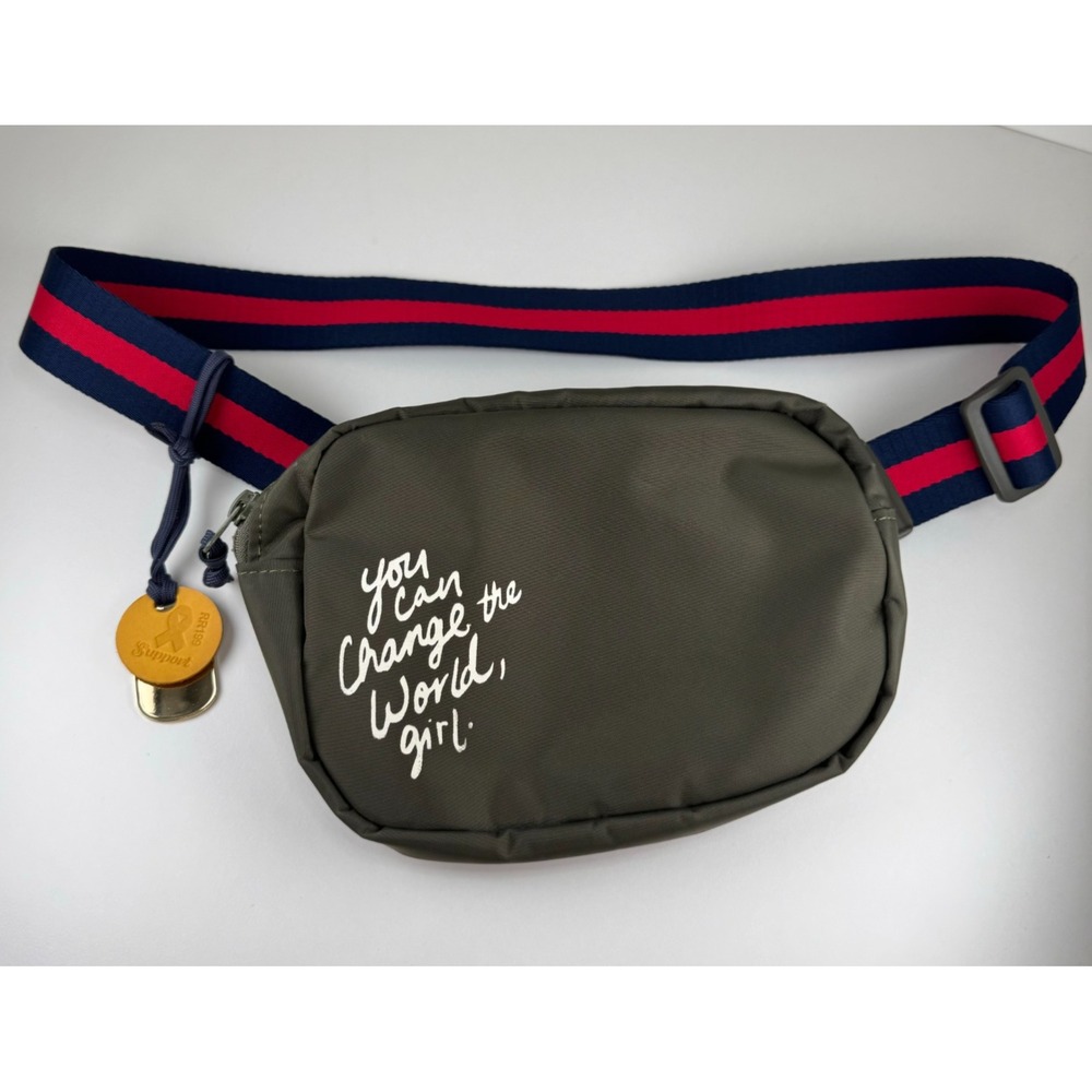 R. Riveter Augusta "Change the World" Crossbody Belt Bag Purse Handmade In USA
